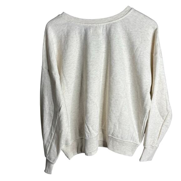 Anthropologie Maeve Embellished Collar Pullover Light Sand Size M - Picture 7 of 11